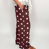 The Amelia Brown Polka Dot Pants