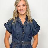 The Presley Denim Midi Dress