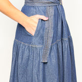 The Presley Denim Midi Dress