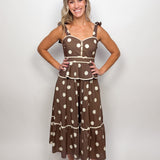 The Bella Polka Dot Midi Dress