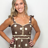The Bella Polka Dot Midi Dress