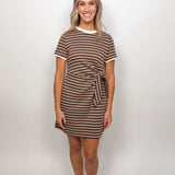 The Stella Tie Waist Stripe Dress