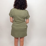 The Stella Tie Waist Stripe Dress