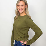 The Rome Ruched Side Top