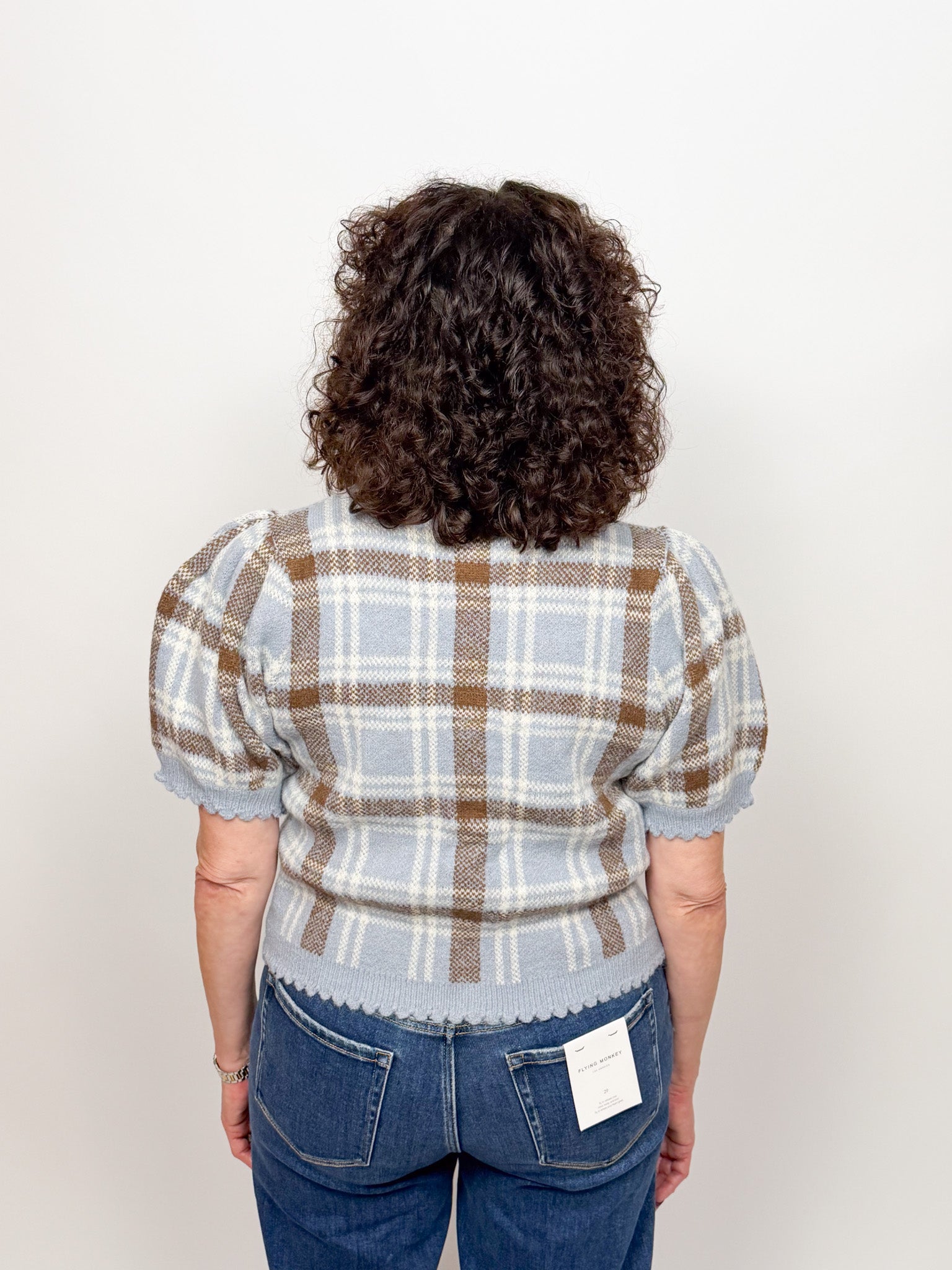 The Bodhi Plaid Short Sleeve Cardigan