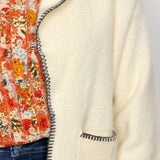 The James Stitch Detail Open Cardigan