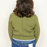 The Gia Olive Button Up Sweater