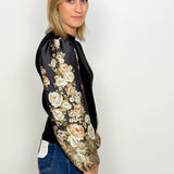 The Katie Printed Sleeve Sweater