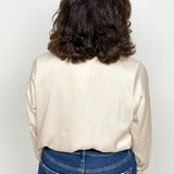 The Octavia Trimmed Button Down Blouse