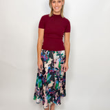 The Pollyanna Abstract Midi Skirt