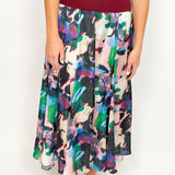 The Pollyanna Abstract Midi Skirt