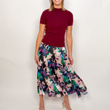 The Pollyanna Abstract Midi Skirt