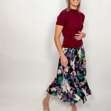 The Pollyanna Abstract Midi Skirt