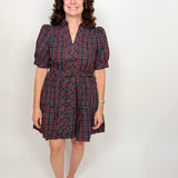 The Scarlett Plaid Tie Dress