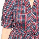 The Scarlett Plaid Tie Dress