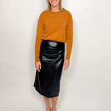 The Moxie Faux Leather Skirt