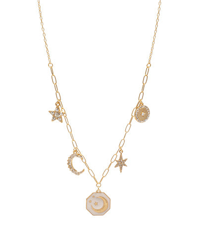Moon & Star Charm necklace