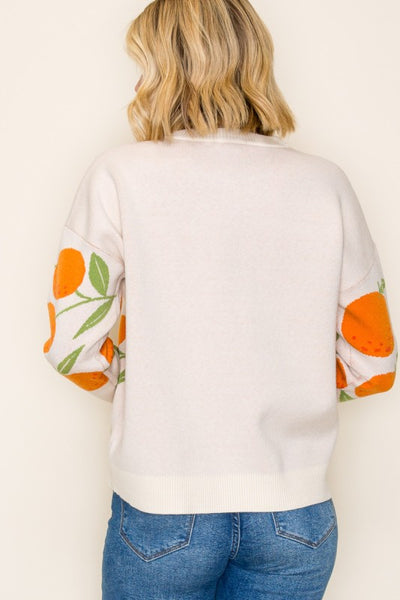 the Camila Orange Sweater