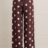The Amelia Brown Polka Dot Pants