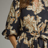The Brianne Floral Midi Dress