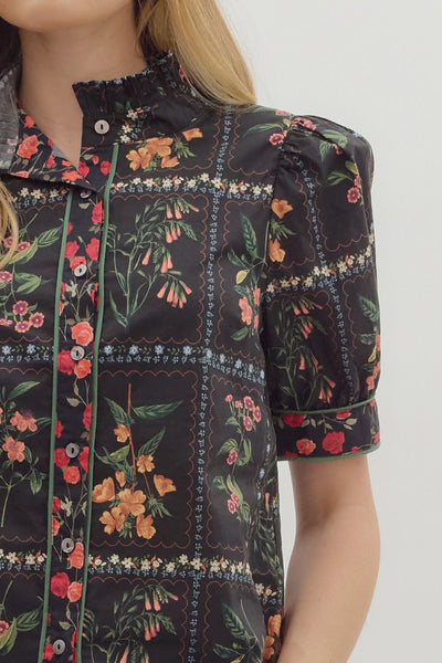 the Katie Floral Blouse