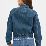 Denim Bomber Jacket - Risen Jeans