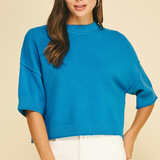 The Eldora Short Sleeve Sweater