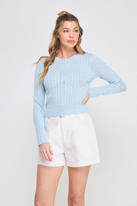 the Logan - blue cardigan