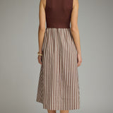 The Oriole Striped Sleeveless Dress
