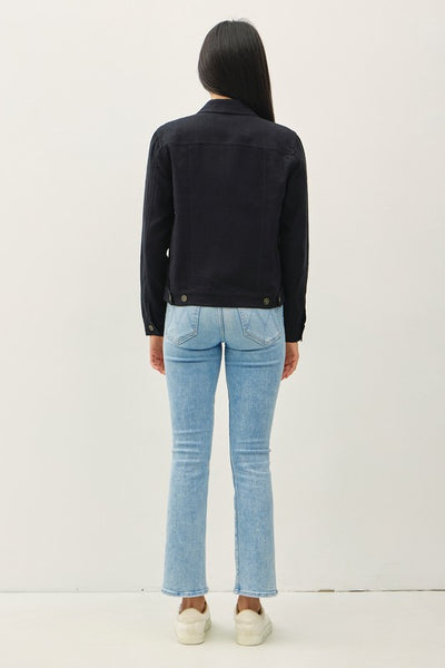 the Flynn - Black linen Jacket