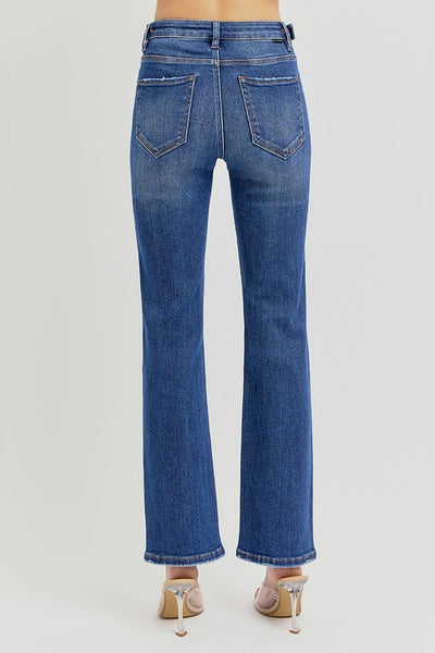 Risen Denim - High Rise Crop Straight  G6