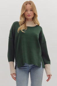 the Aspen Green Sweater