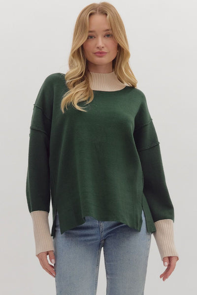the Aspen Green Sweater