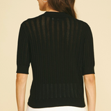 The Penelope Knit Collared Top