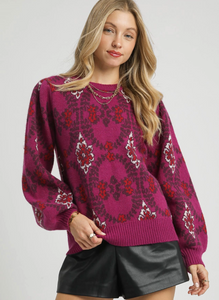 the Misha Floral Sweater