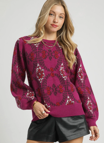 the Misha Floral Sweater