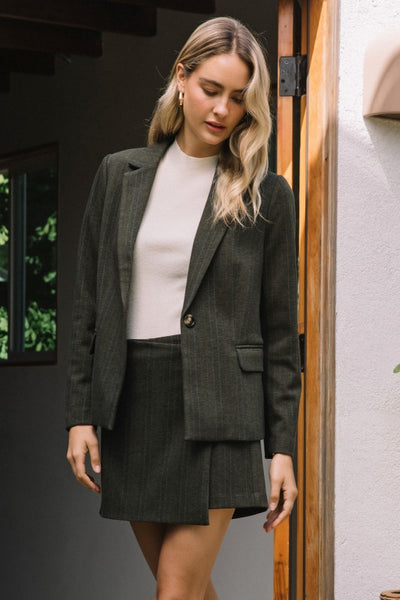 the Palmer Olive Blazer