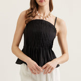 The Celia Pleated Sleeveless Top