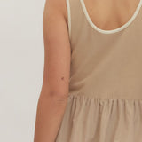 The Lila Contrast Stripe Midi Dress