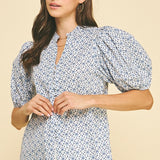 The Tilda Blue Floral Blouse