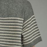 The Rumi Striped Short Sleeve Sweater