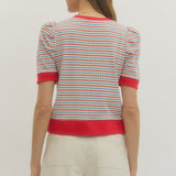 The Daphne Dot Stripe Top