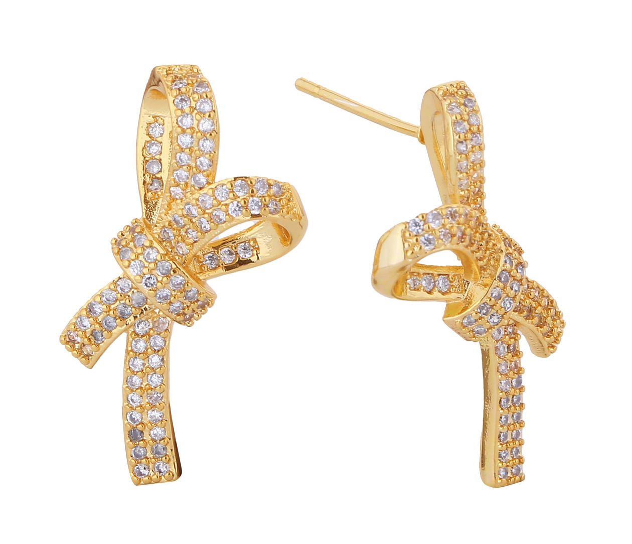 Knotted Design Post Earrings