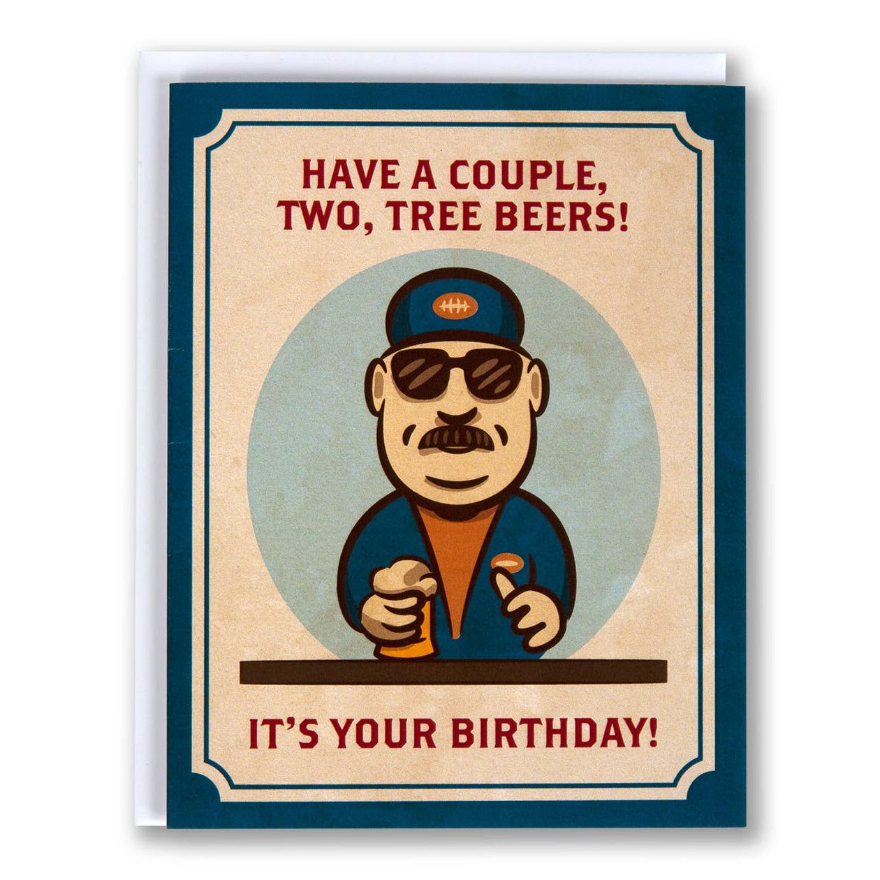 Couple of Beers - Chicago Birthday Card