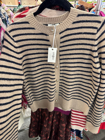 the Lulu Stripe Cardigan