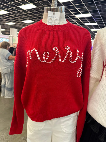 Red Merry Sweater