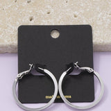 Silver Large Hoops