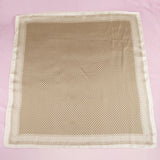 Tan Polka Dot Square Scarf