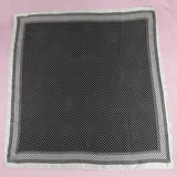 Black Polka Dot Square Scarf