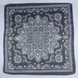 Black Paisley Square Scarf